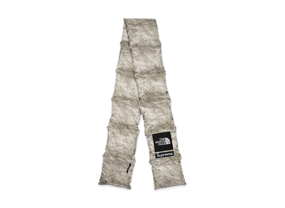 Supreme x The North Face Paper Print 700-Fill Down Scarf "White"