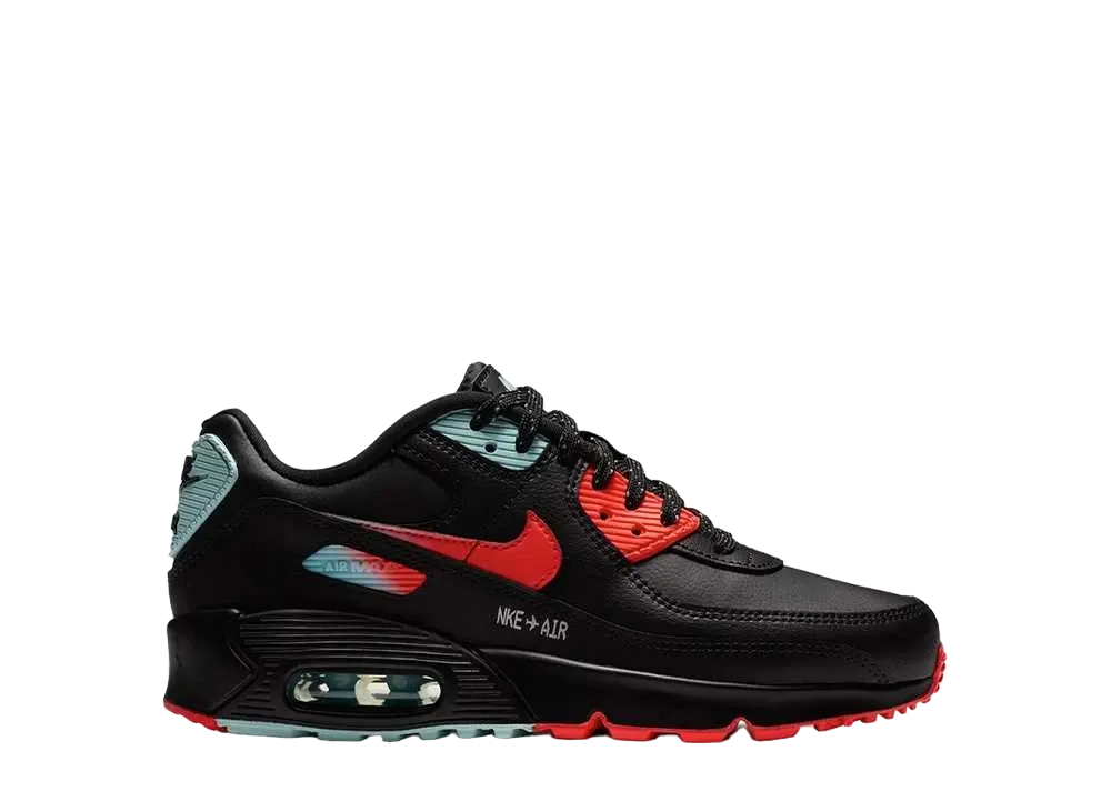 Nike GS Air Max 90 "Black/Bright Crimson/Glacier Ice"