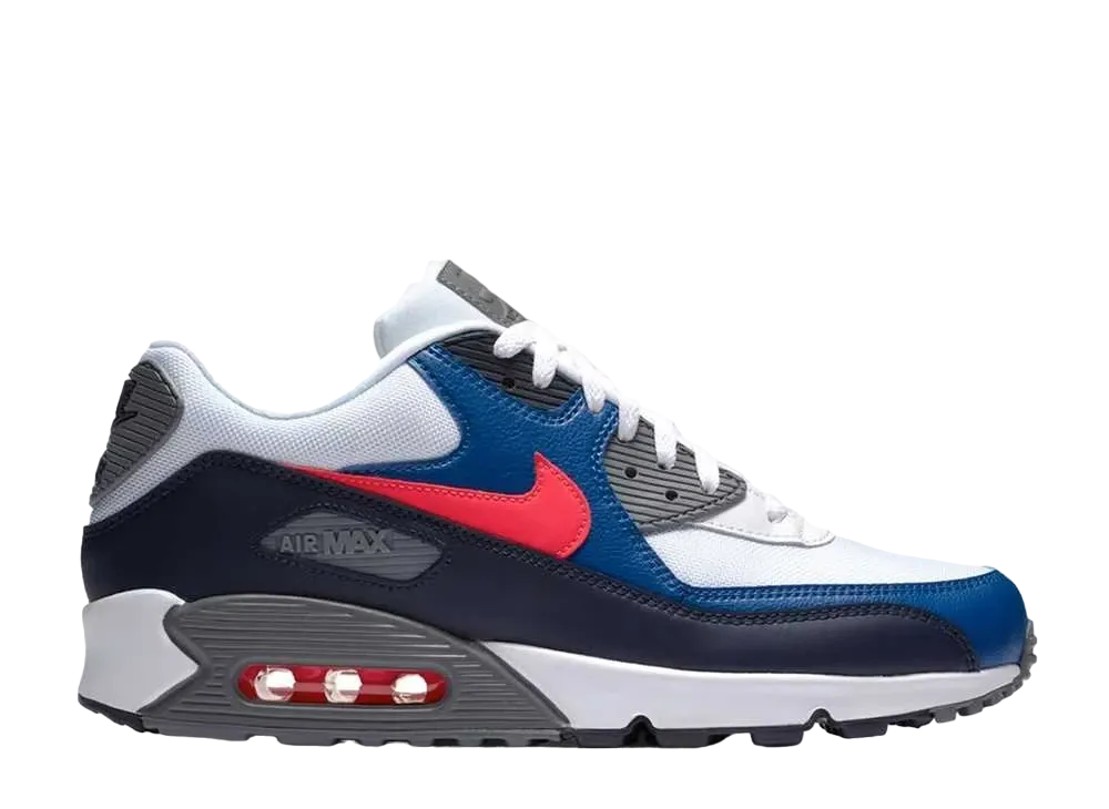 Nike Air Max 90 "White/Solar Red/Obsidian"