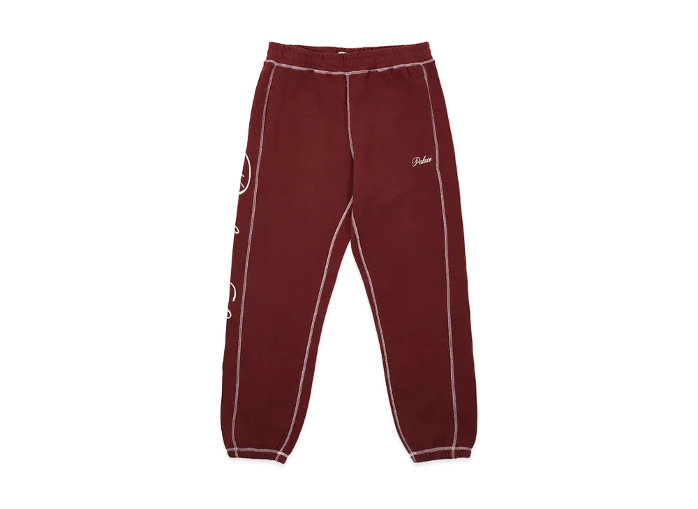 PALACE CHAIN STITCH JOGGERS "Cherry"