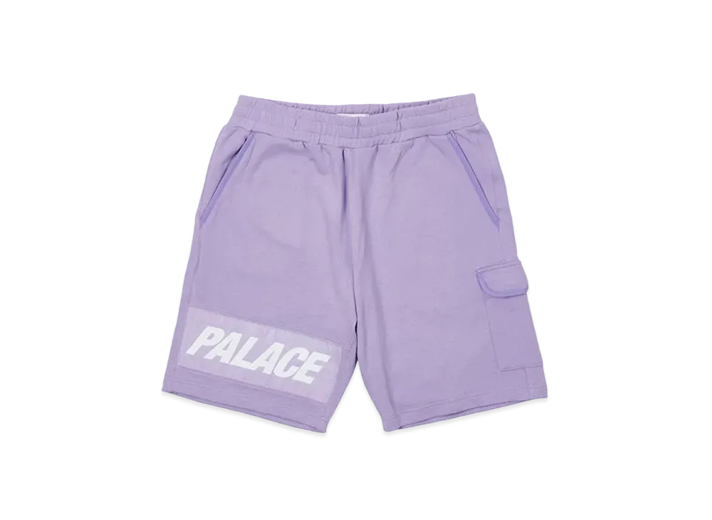 PALACE GIANT WOVEN LABEL SHORTS "Lilac"