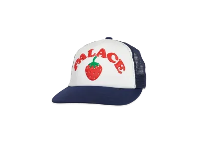 PALACE STRAWBERRY TRUCKER HAT "Navy"