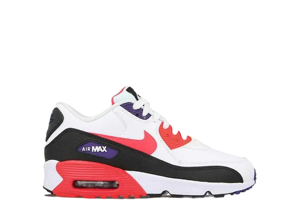 Nike GS Air Max 90 LTR "White Crimson"