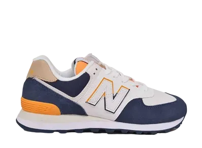 New Balance 574 "White Navy Yellow"