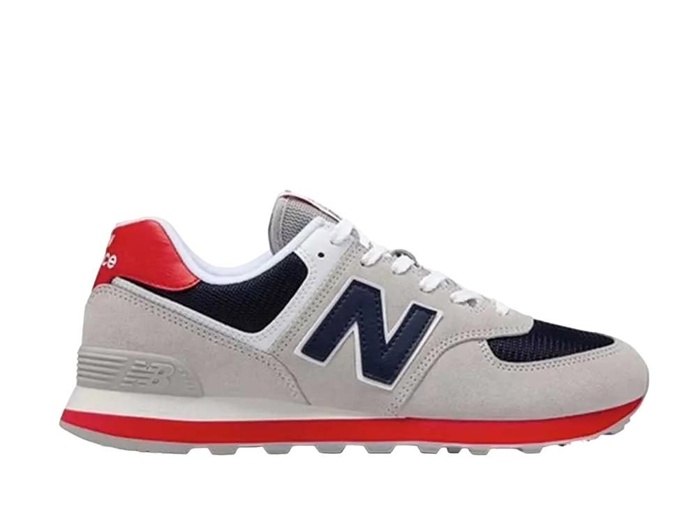 ニューバランス 574 "クラシック グレー ネイビー レッド"