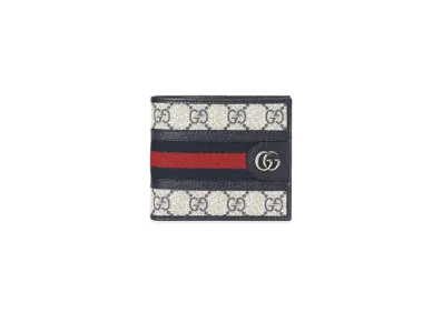 GUCCI Ophidia GG Coin Wallet "Beige/Blue"