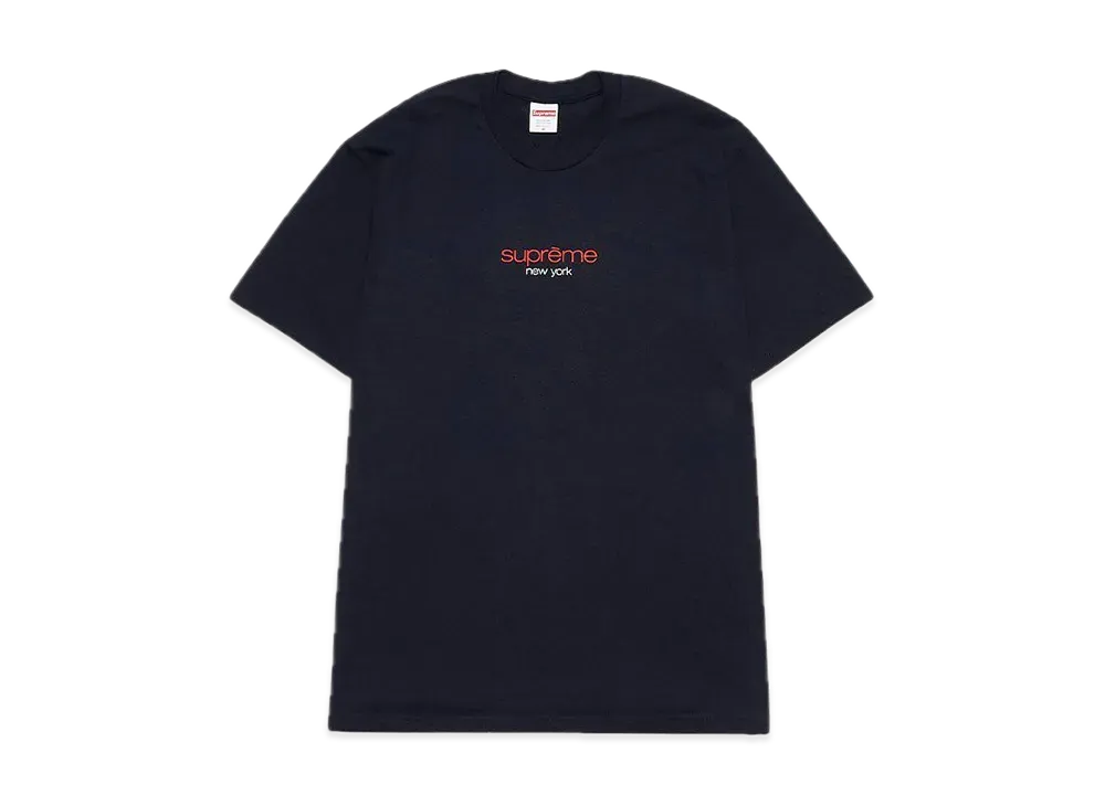 Supreme Classic Logo Tee "Navy"