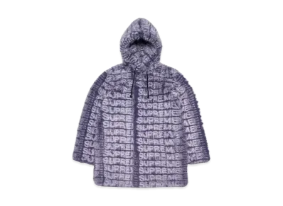 Supreme Faux Fur Hooded Coat "Purple"