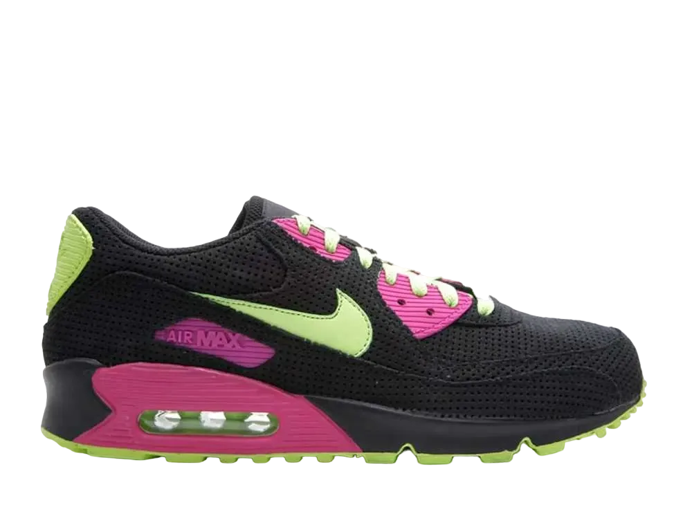 ナイキ エアマックス90 "ブラック/シトロン/レイヴピンク"