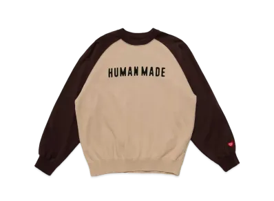 HUMAN MADE RAGLAN SWEATSHIRT "Brown"
