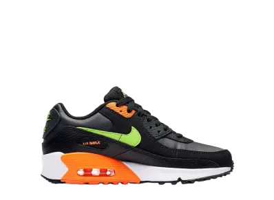 Nike GS Air Max 90 "Black Total/Orange/Ghost Green"