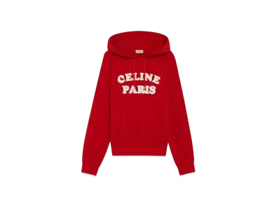 CELINE Paris Cotton Cashmere Sweathirt "Red"