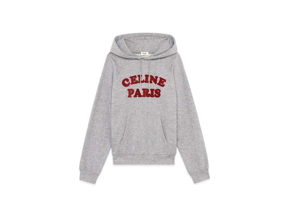 CELINE Paris Cotton Cashmere Sweathirt "Gray"