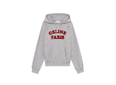 CELINE Paris Cotton Cashmere Sweathirt "Gray"