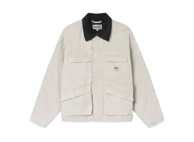 Stussy WASHED CANVAS SHOP JACKET "Bone"