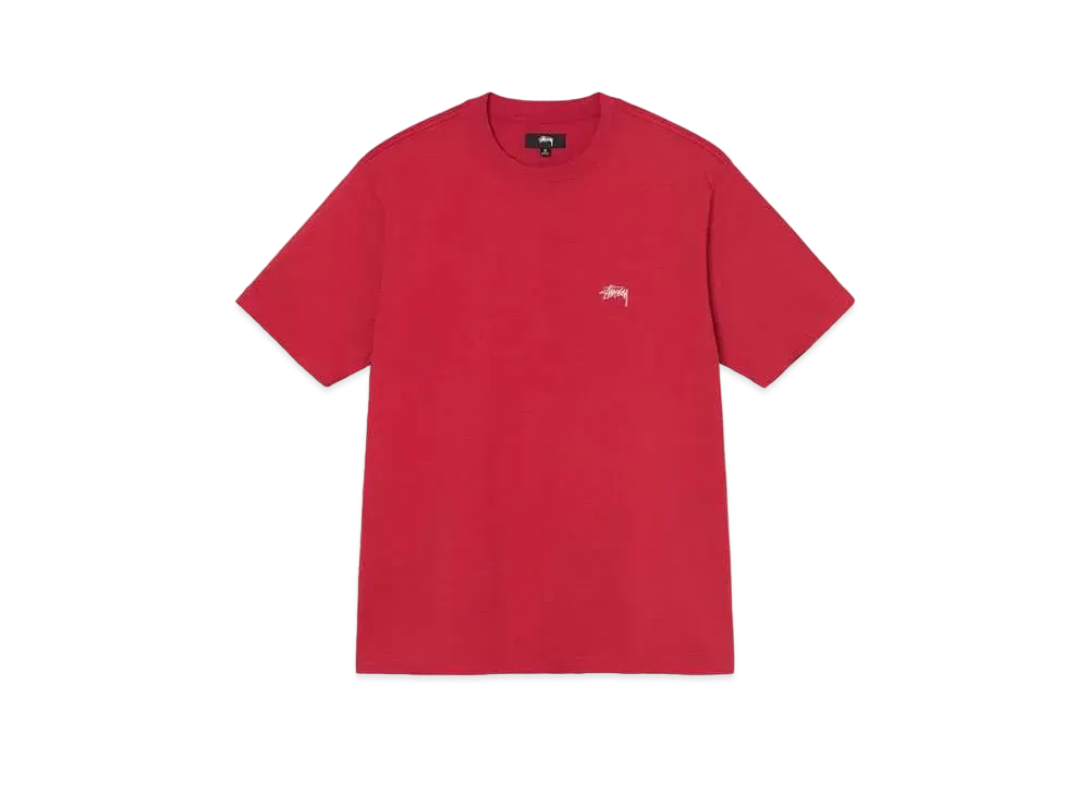 Stussy OVERDYED SS TEE "Red 22"