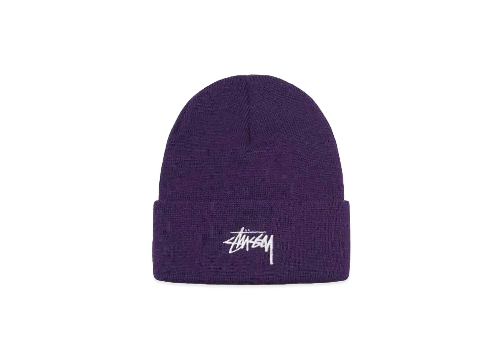 Stussy STOCK CUFF BEANIE "Grape"