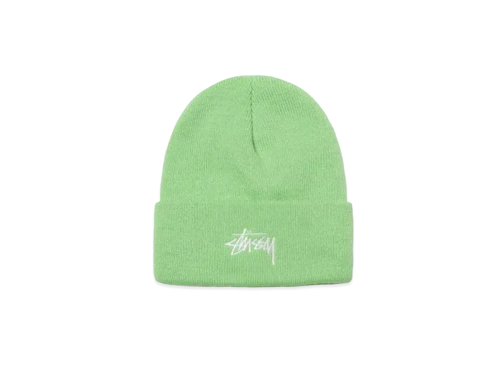 Stussy STOCK CUFF BEANIE "Bright Green"