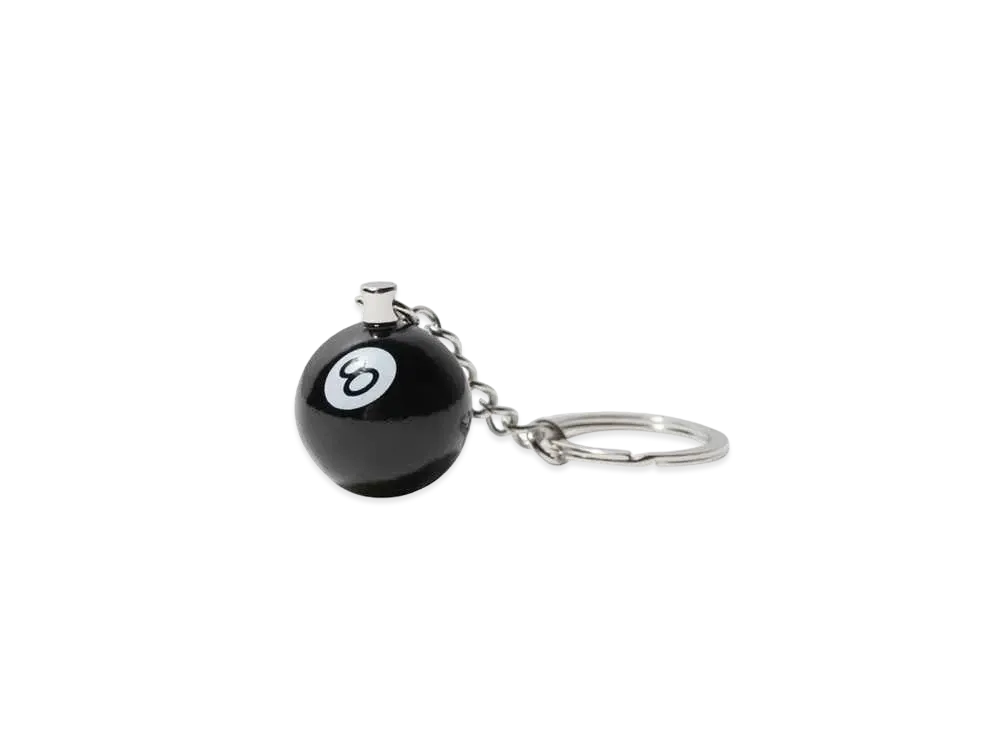 Stussy 8 BALL KEYCHAIN "Black"