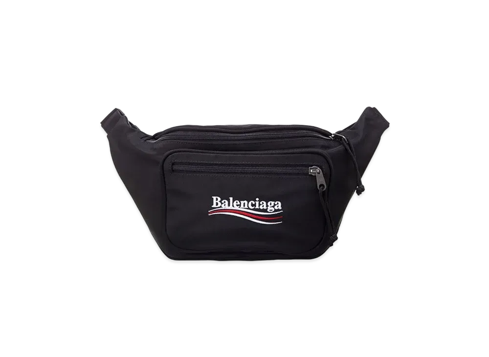 Balenciaga Political Campaign Belt Bag "Black"
