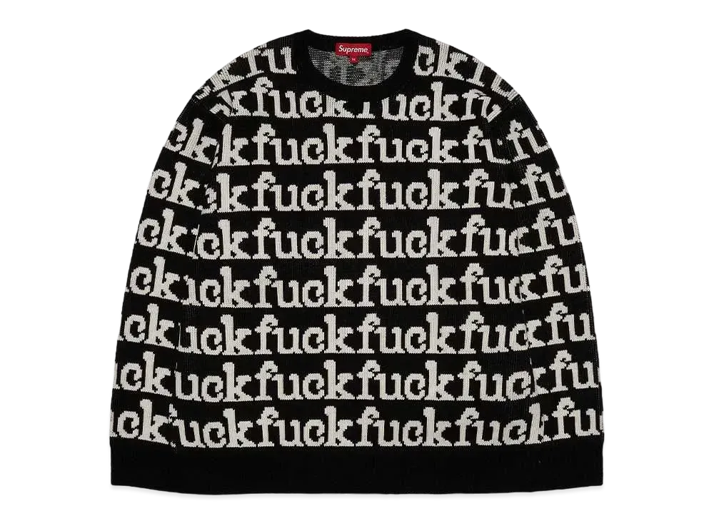 Supreme Fuck Sweater "Black"