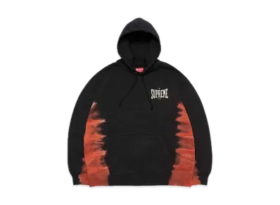 Supreme Bleached Hooded Sweatshirt "Black"