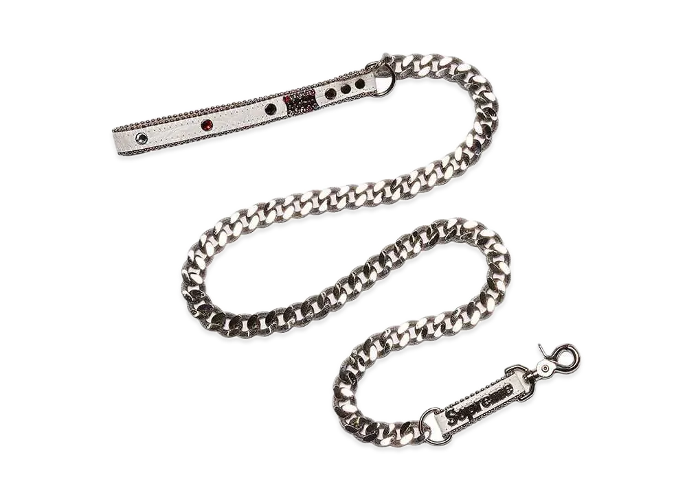 Supreme x B.B. Simon Studded Dog Leash "White"