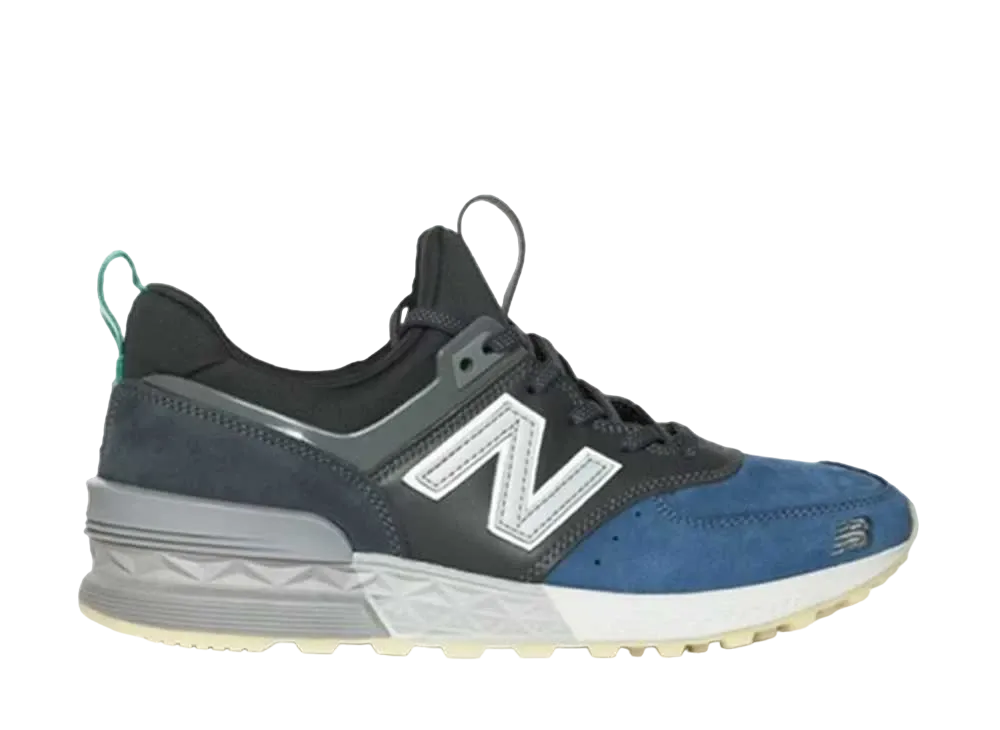 ニューバランス 574 スポーツ "ミタ スニーカーズ ブラック ブルー グレー"