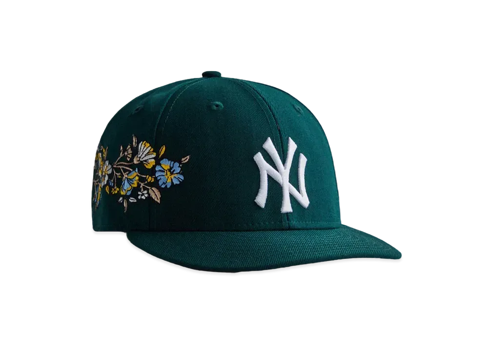 Kith x New Era x New York Yankees Floral Low Profile Fitted "Green"