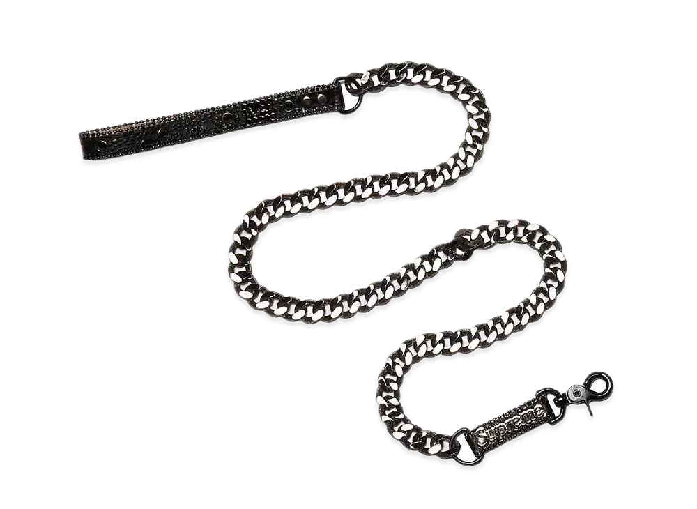 Supreme / B.B. Simon Studded Dog Leash "Black"