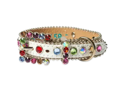Supreme x B.B. Simon Studded Dog Collar "White"