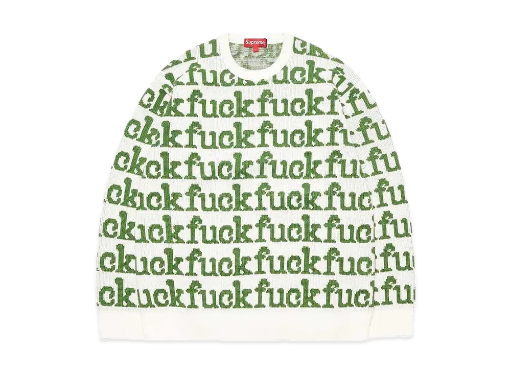 Supreme Fuck Sweater "White"