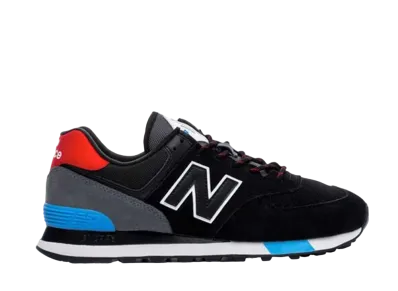 New Balance 574 "Black Velocity Red"