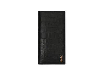 SAINT LAURENT Tainy Monogram Continental Wallet "Black"