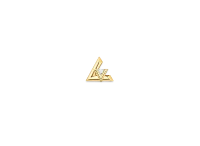 Louis Vuitton LV Volt One Stud, Yellow Gold And Diamond - Per Unit