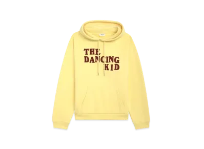 CELINE THE DANCING KID Flock Cotton Loose Sweatshirt "Yellow"