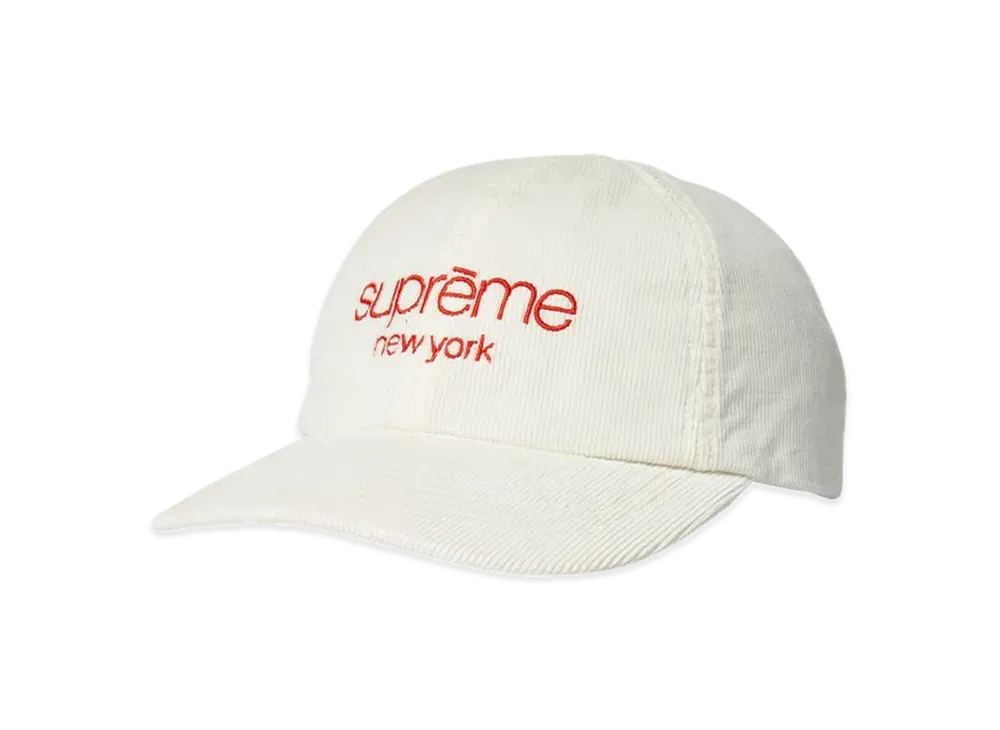Supreme GORE-TEX Corduroy Classic Logo 6-Panel "White"