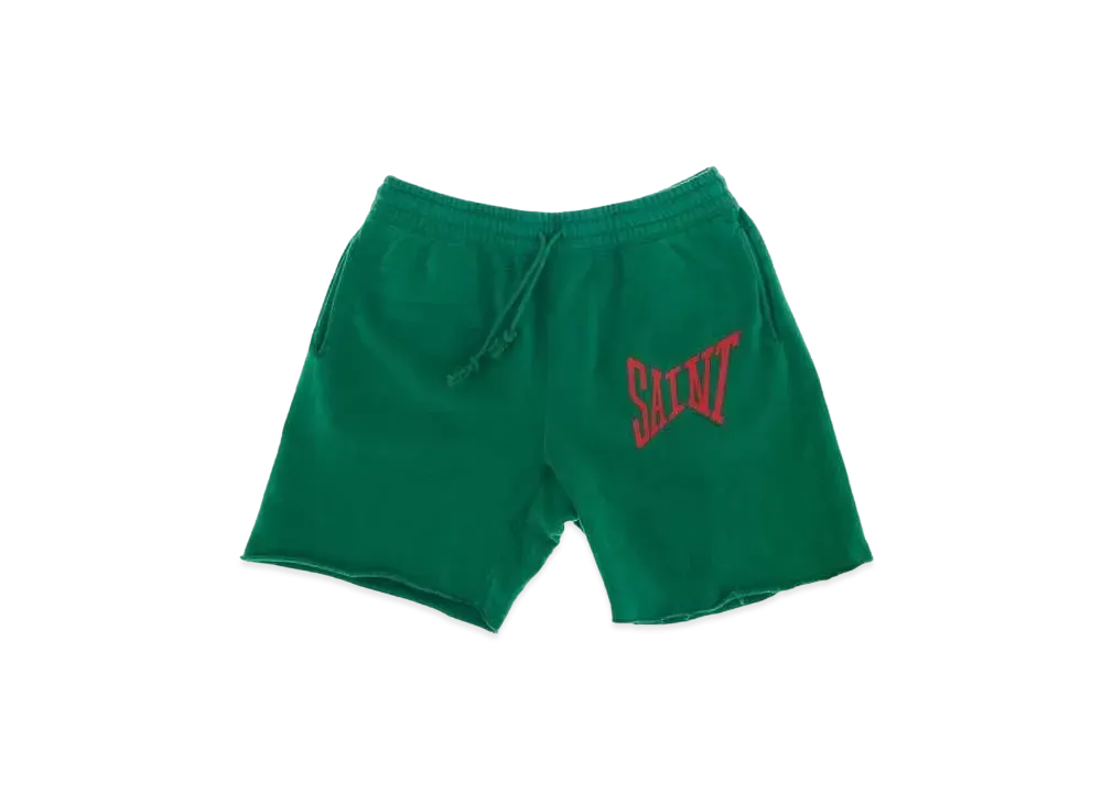 SAINT Mxxxxxx 22SS SWEAT SHORTS LOGO "Green"