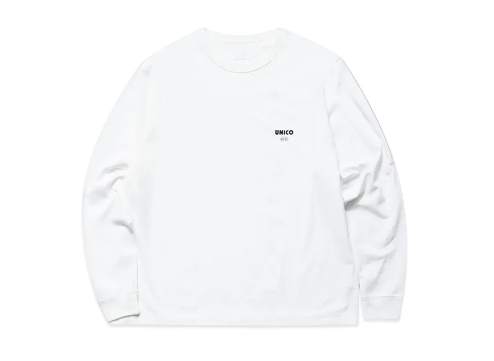 FRAGMENT x uniform experimentUNICO / L/S WIDE CUT&SEWN "White"