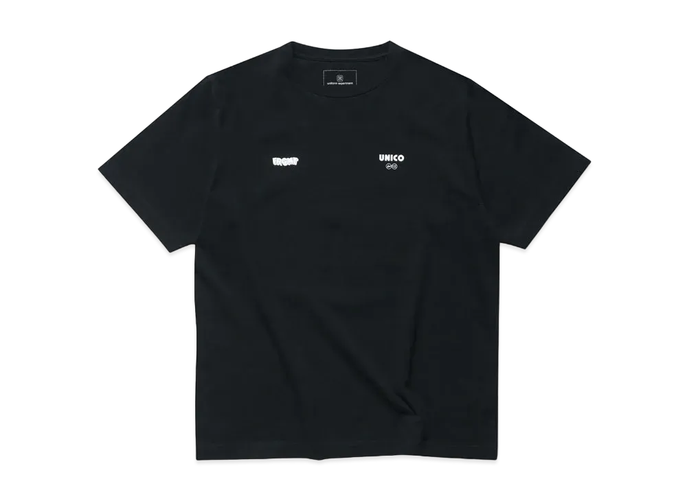 FRAGMENT x uniform experiment UNICO / WIDE TEE (BACK UNICO) "Black"