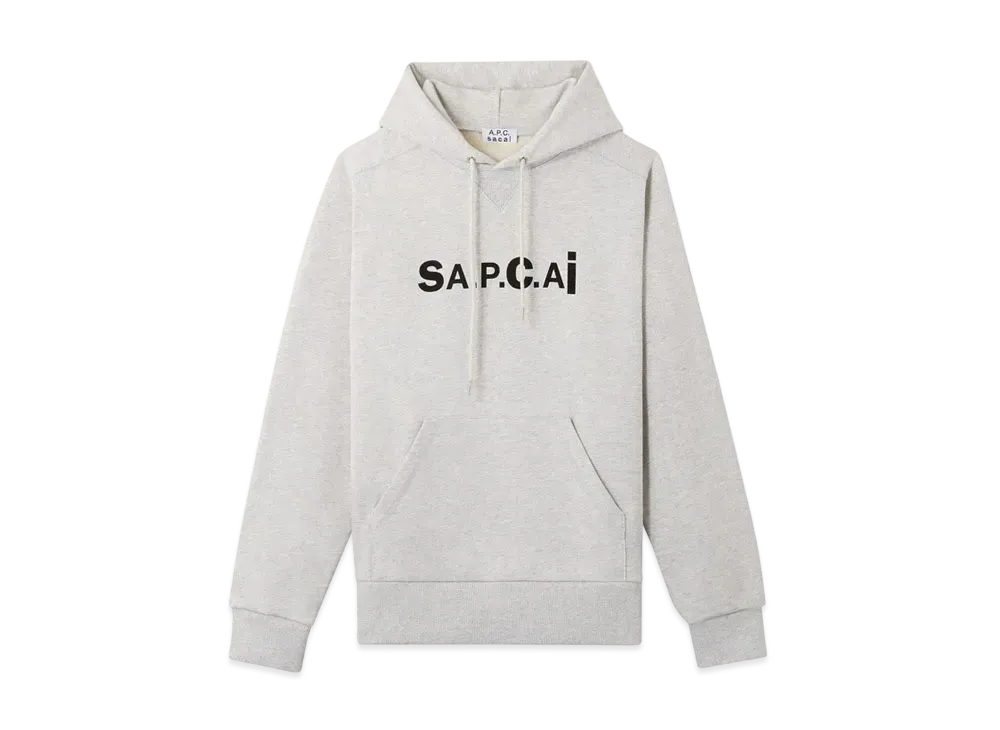 sacai x A.P.C. HOODIE TAIYO "Light Gray"