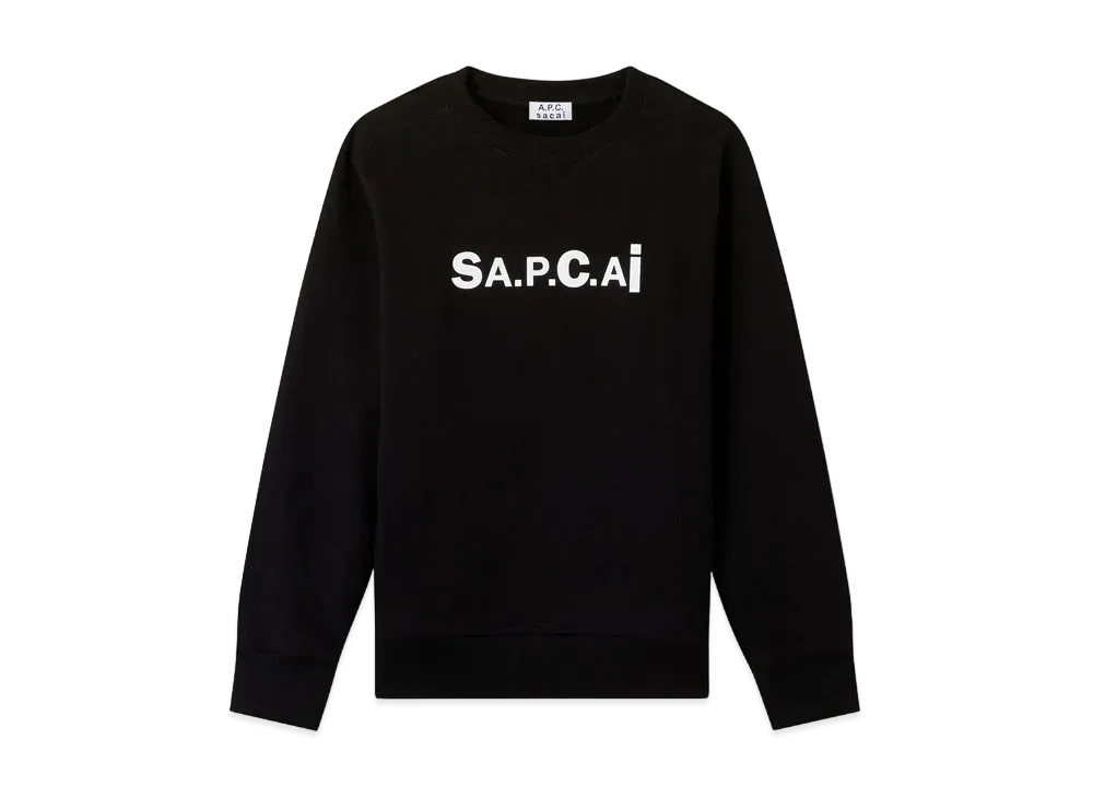 sacai x A.P.C. SWEAT TANI "Black"