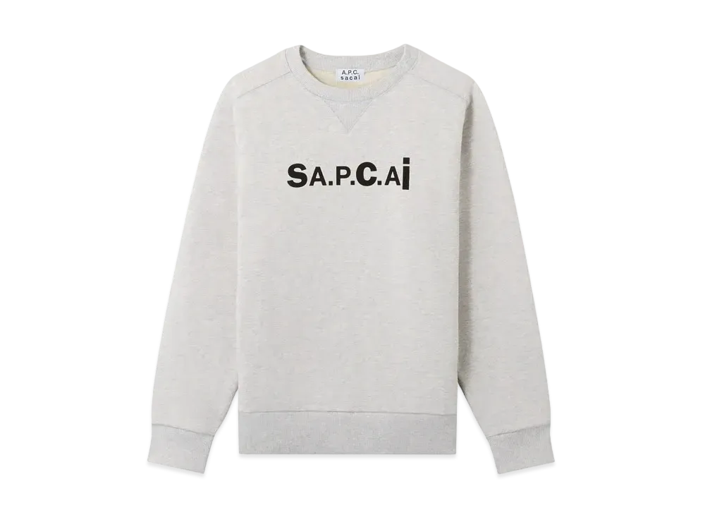 サカイ x アーペーセー スウェット タニ "ライトー グレー"
