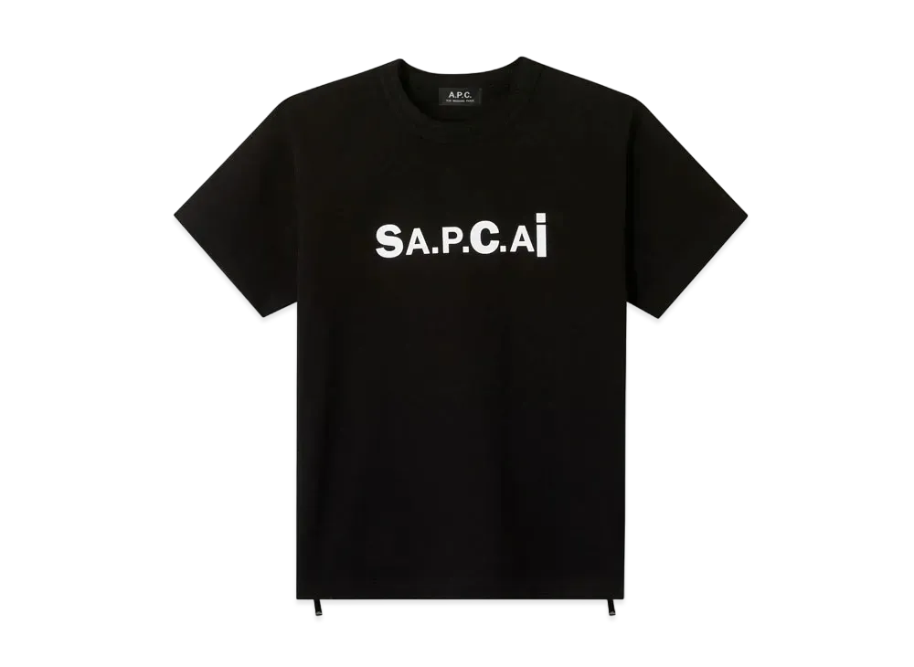 sacai x A.P.C. T-SHIRT KIYO "Black"