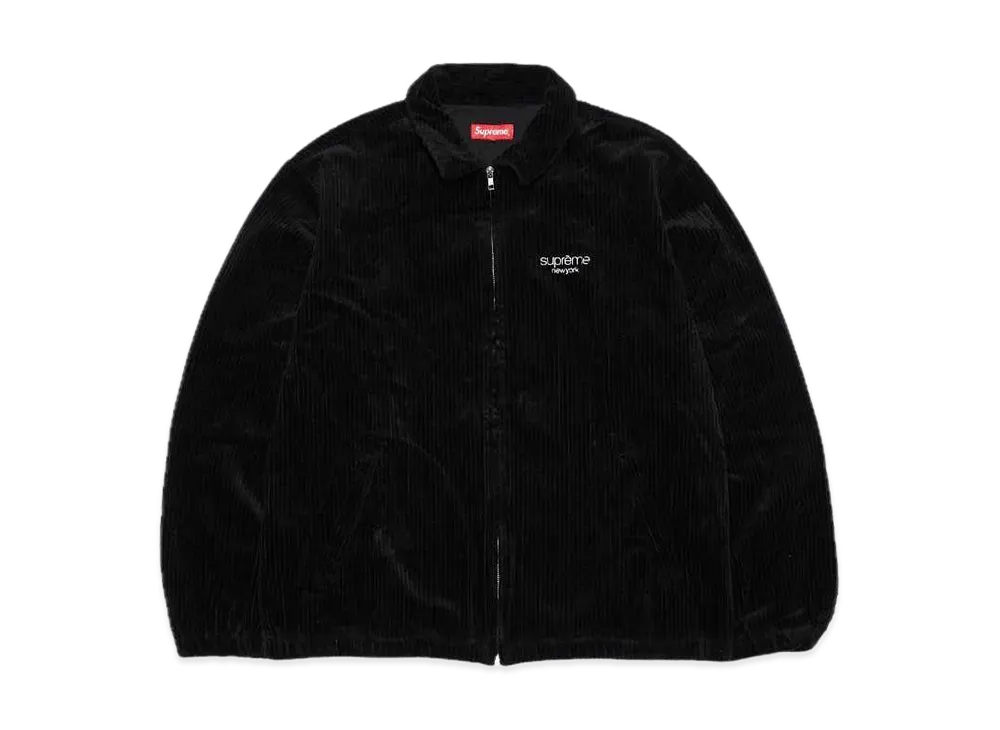 Supreme Wide Wale Corduroy Harrington Jacket "Black"