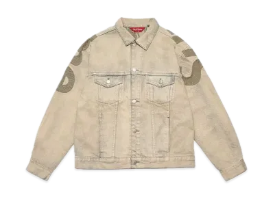 Supreme Inset Logo Denim Trucker Jacket "Dirty"