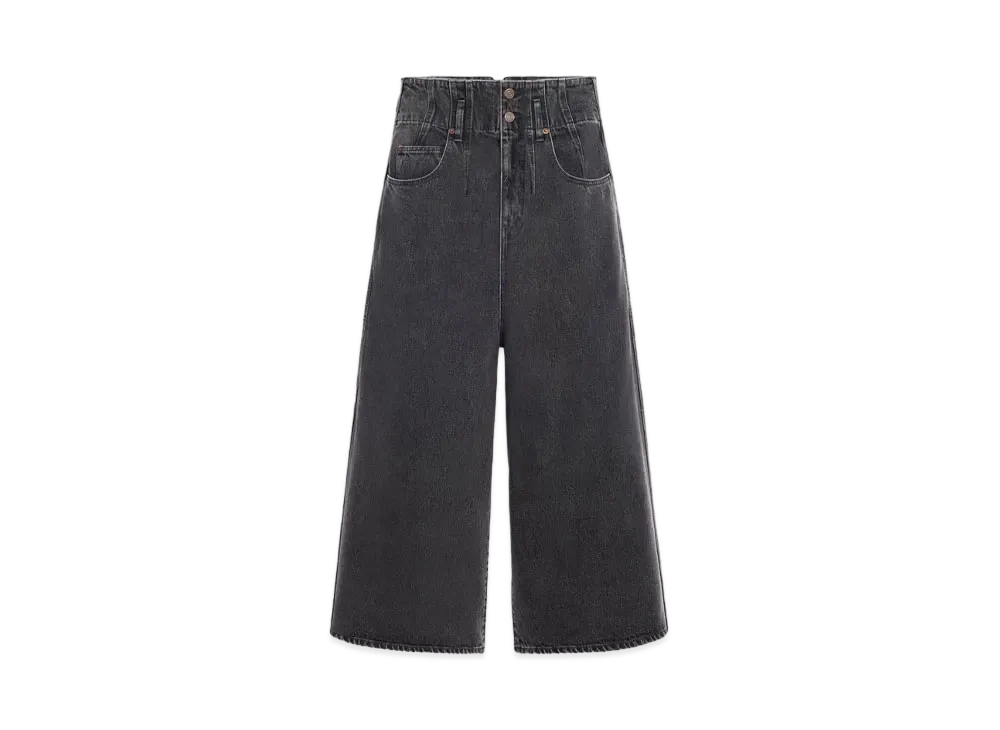 CELINE High Waist Jumbo Jeans "Charcoal Wash Denim"