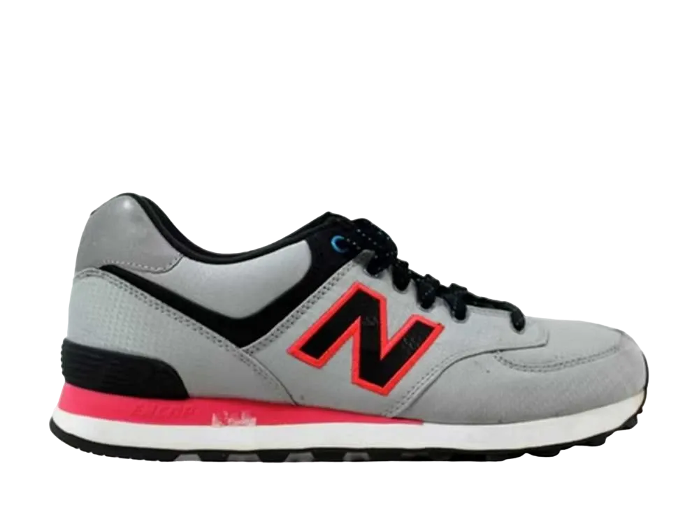 ニューバランス 574 ウィンドブレーカー "グレー/ブラック ピンク"