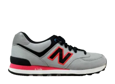 New Balance 574 Windbreaker "Grey/Black-Pink"