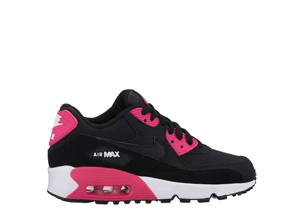 Nike GS Air Max 90 "Leather Black/Pink Prime"